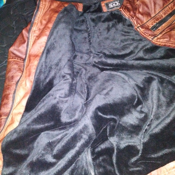 Buckle Black Faux Leather Jacket. - Picture 5 of 10
